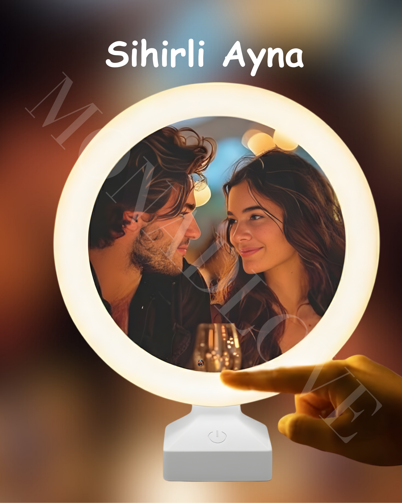 Led Işıklı Sihirli Romantik Ayna