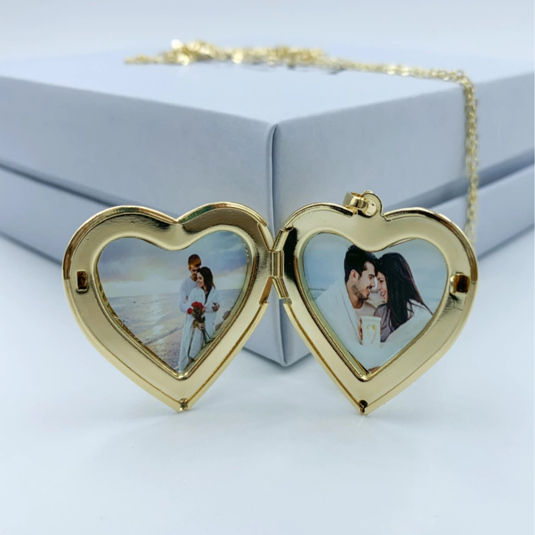 Kapaklı Kalpli Hiç Çıkarma Kolyesi