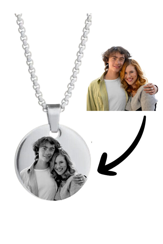 Kişiye Özel Fotoğraflı Kolye