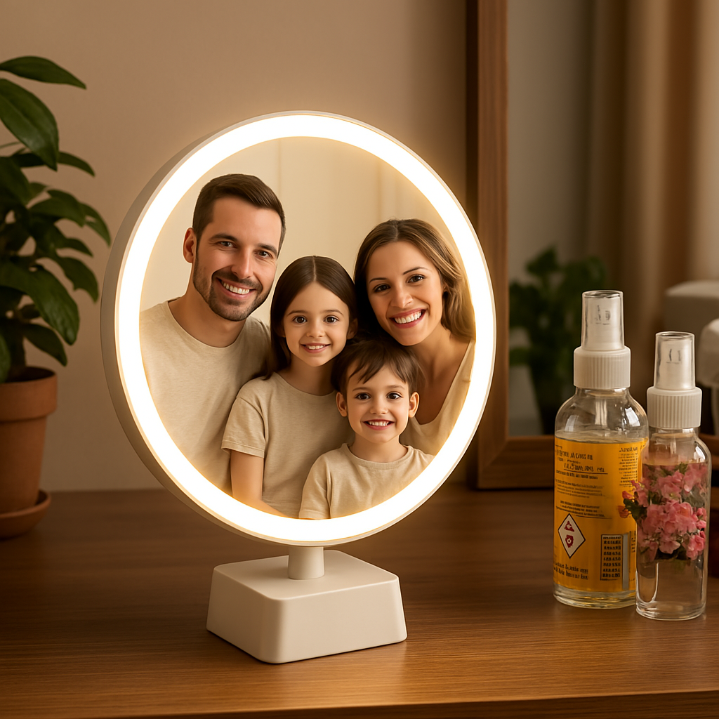 Led Işıklı Sihirli Romantik Ayna