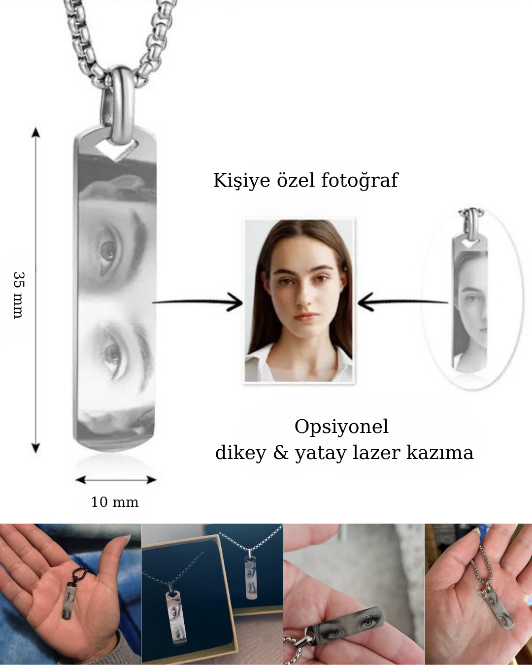 Kişiye Özel Mirada Kolye