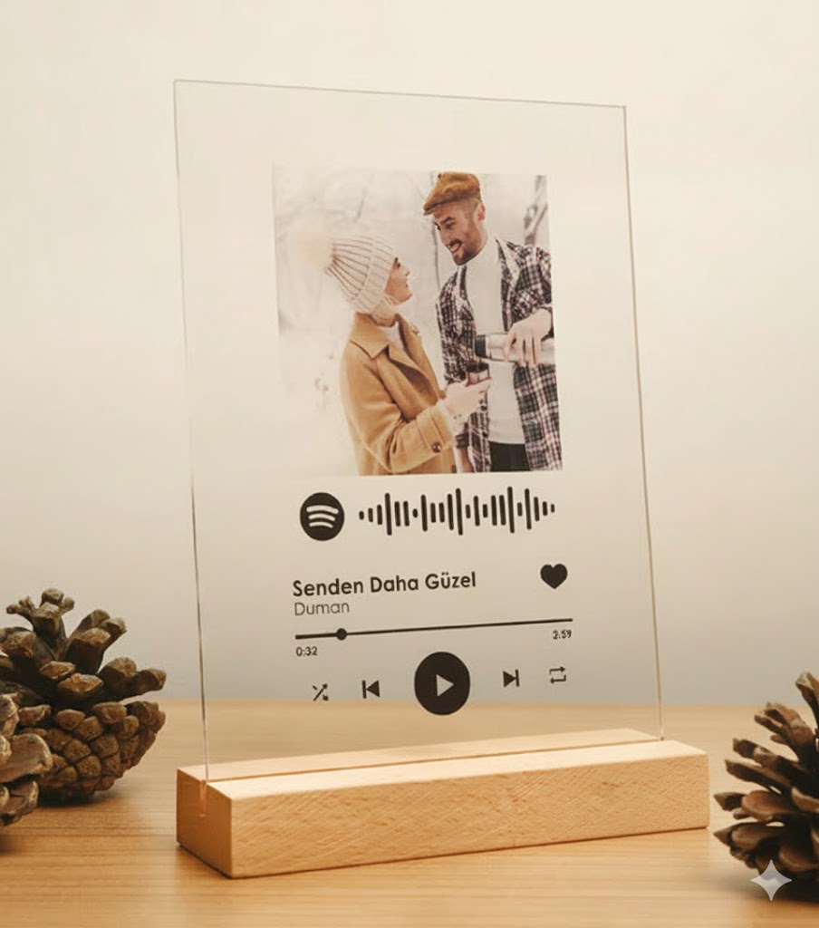 Kendin Tasarla Fotoğraflı Spotify Plak